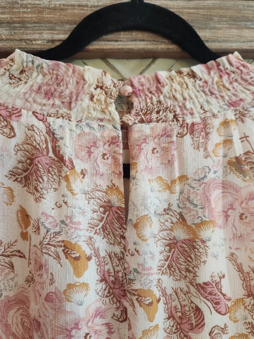 Fleastyle Tiered Sheer Floral Ruffled Bell Sleeves Mini Dress | XL